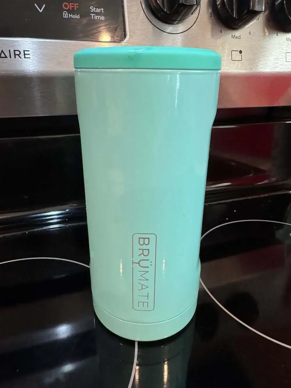 BrüMate Hopsulator Slim 12 oz Can Cooler in Seafoam